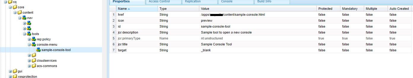 console tool